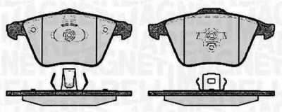 MAGNETI MARELLI 363916060608 -  Комплект тормозных колодок, дисковый тормоз